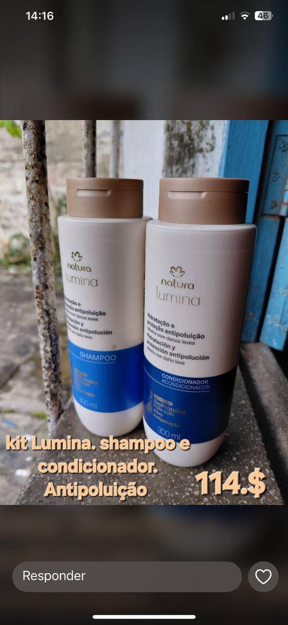 Kit Natura Lumina Antipoluição – Shampoo e Condicionador