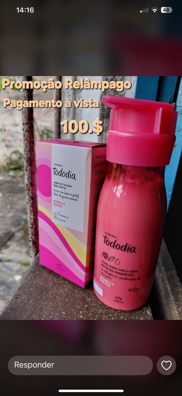 Kit Natura Tododia Acerola e Hibisco – Promoção Relâmpago