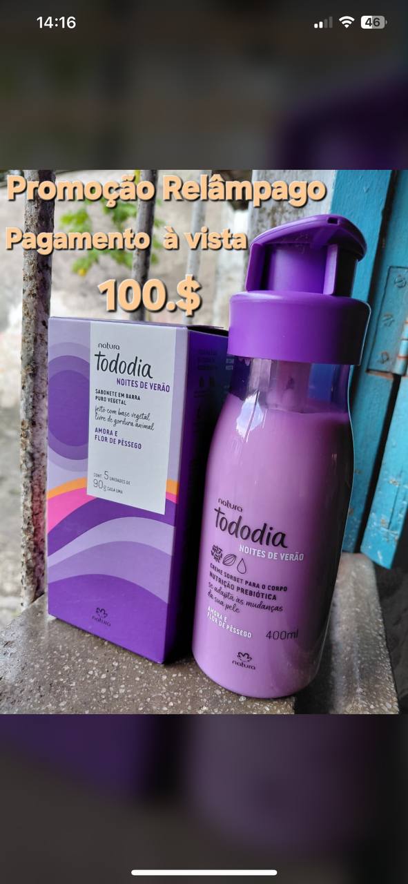 Kit Natura Tododia Noites de Verão – Amora e Flor de Pêssego