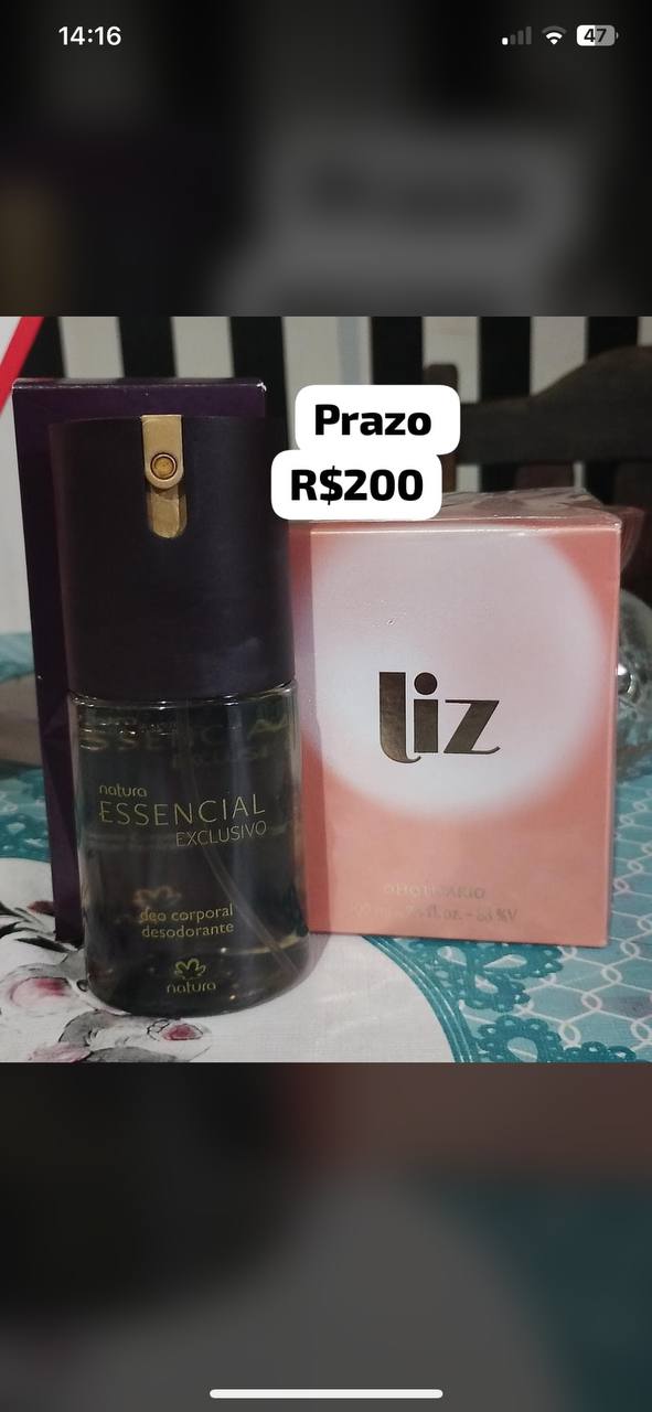 Kit Natura Essencial Exclusivo + Liz – Perfumes