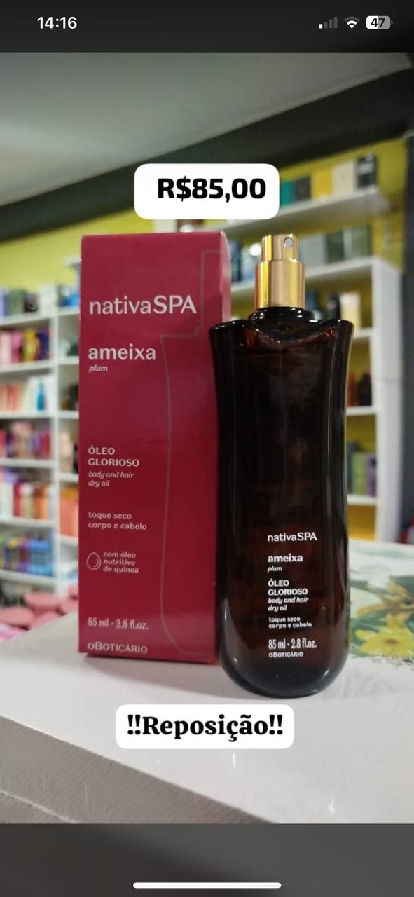 O Boticário NativaSPA Ameixa – Óleo Glorioso Corpo e Cabelo